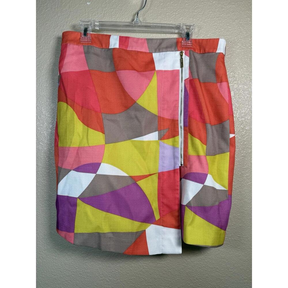 JM Studio‎ By John Meyer Sz 14 Color Block Skirt Geometric Colorful Retro